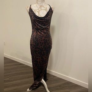 Long leopard dress